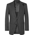 TOM FORD - Grey Atticus Slim-Fit Unstructured Houndstooth Wool Blazer - Gray