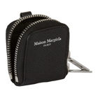 Maison Margiela Black Leather Logo AirPods Case