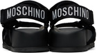 Moschino Black Suede Sandals