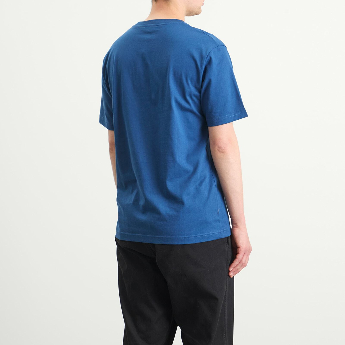 Norse Projects Men's Johannes Organic NORSE Logo Print T-shirt in Estate Blue