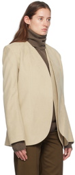 GIA STUDIOS Beige Tulip Faux-Suede Jacket