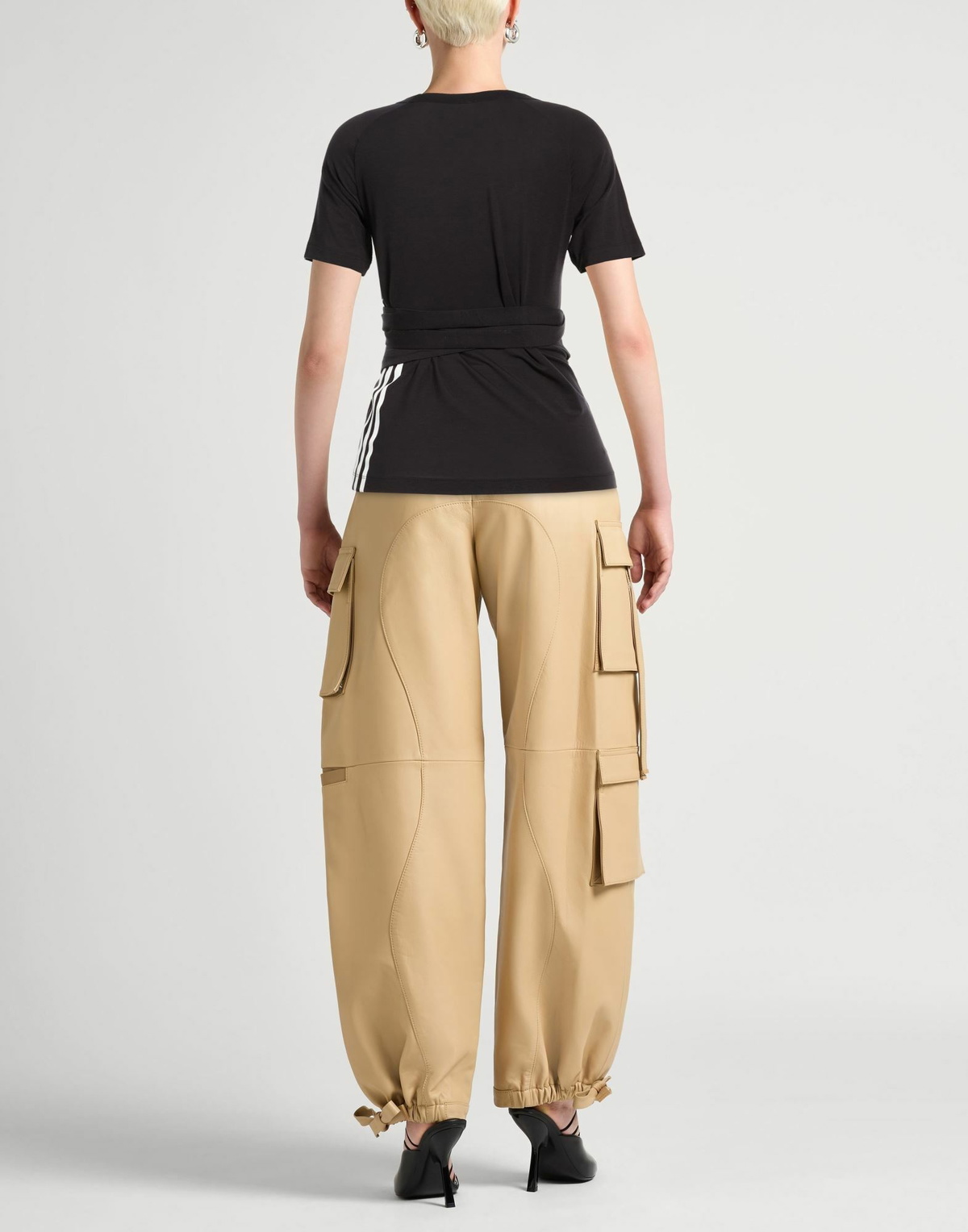 Y-3 Womens T-shirt in Black