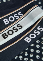 Boss Power Stretch-cotton Boxer Trunks set of Three Blue