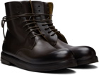 Marsèll Brown Zucca Zeppa Lace-Up Boots
