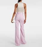 Sportmax Hangar high-rise virgin wool flared pants