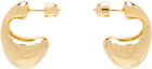 Maria Black Gold Dolphin Small Earrings
