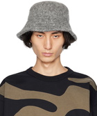 Dries Van Noten Gray Brushed Bucket Hat