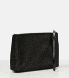 Givenchy Logo raffia clutch