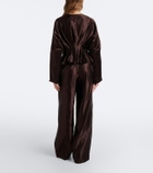 Joseph Jnane linen and silk wide-leg pants