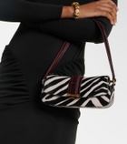 The New Arrivals Ilkyaz Ozel Zébrée.07 calf hair shoulder bag