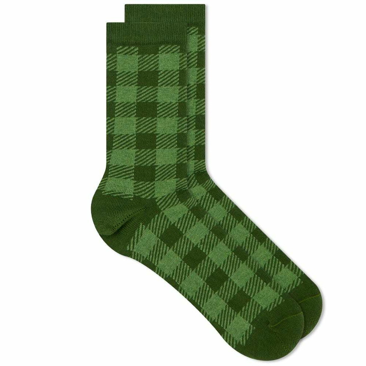 Photo: Daniëlle Cathari Women's x Woolrich Buffalo Sock in Moss Green
