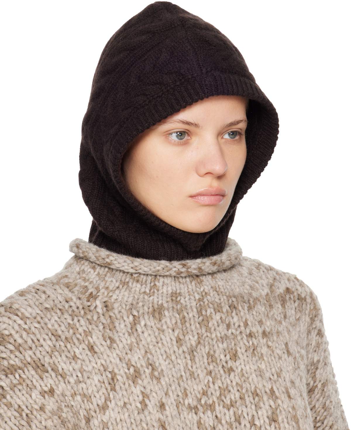 LISA YANG Brown Ylda Balaclava