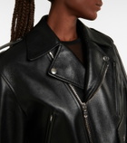 Alaïa Cropped leather biker jacket