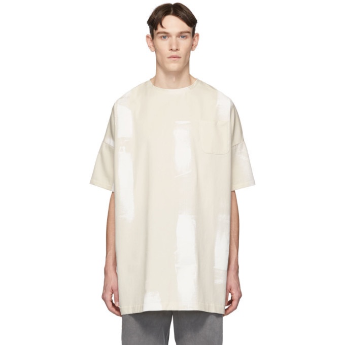 Photo: House of the Very Islands Off-White Woven T-Shirt