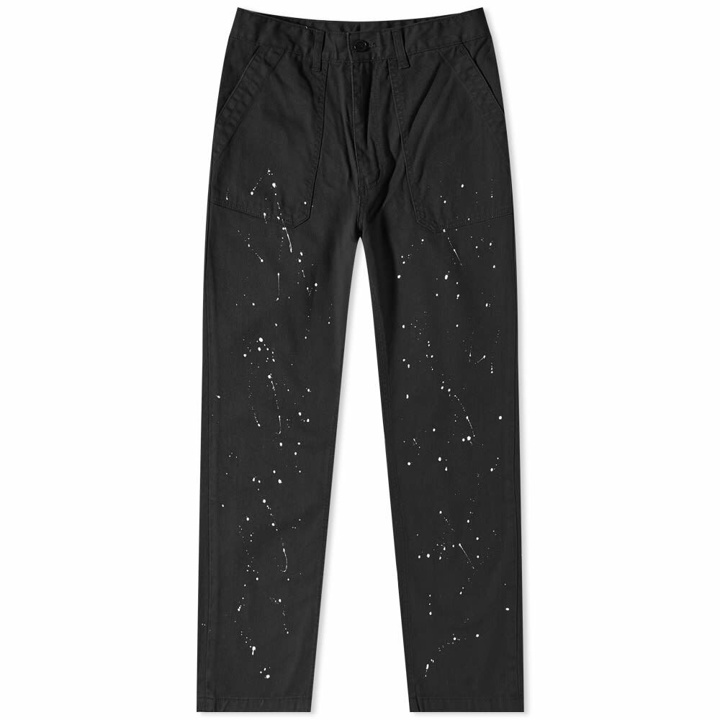 Photo: Uniform Bridge Men's Painted Cotton Fatigue Pant in Black