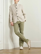 Massimo Alba - Gstaad Grandad-Collar Linen Overshirt - Neutrals