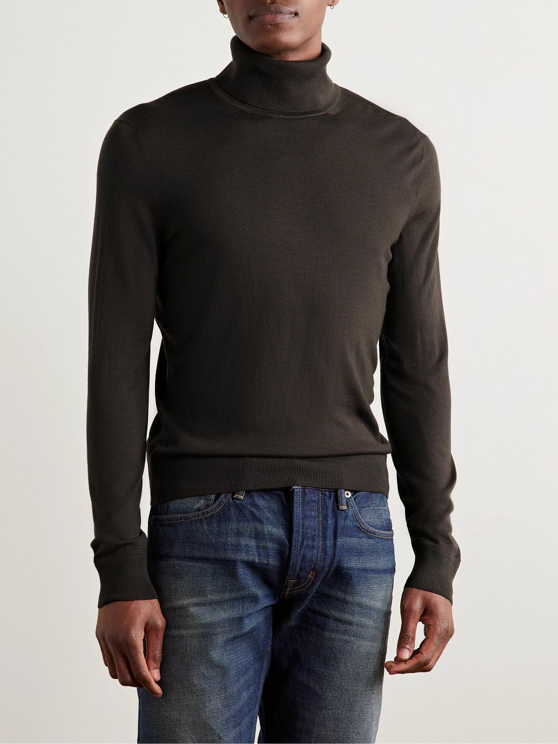 TOM FORD - Wool Rollneck Sweater - Green