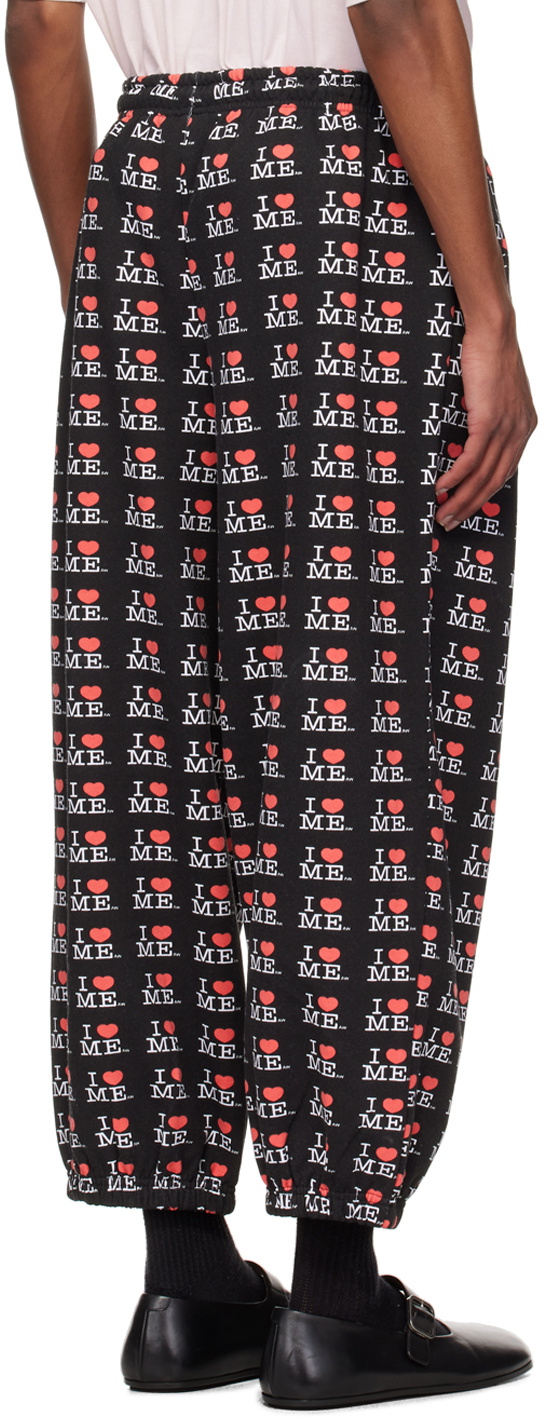 Ashley Williams Black 'I Heart Me' Sweatpants