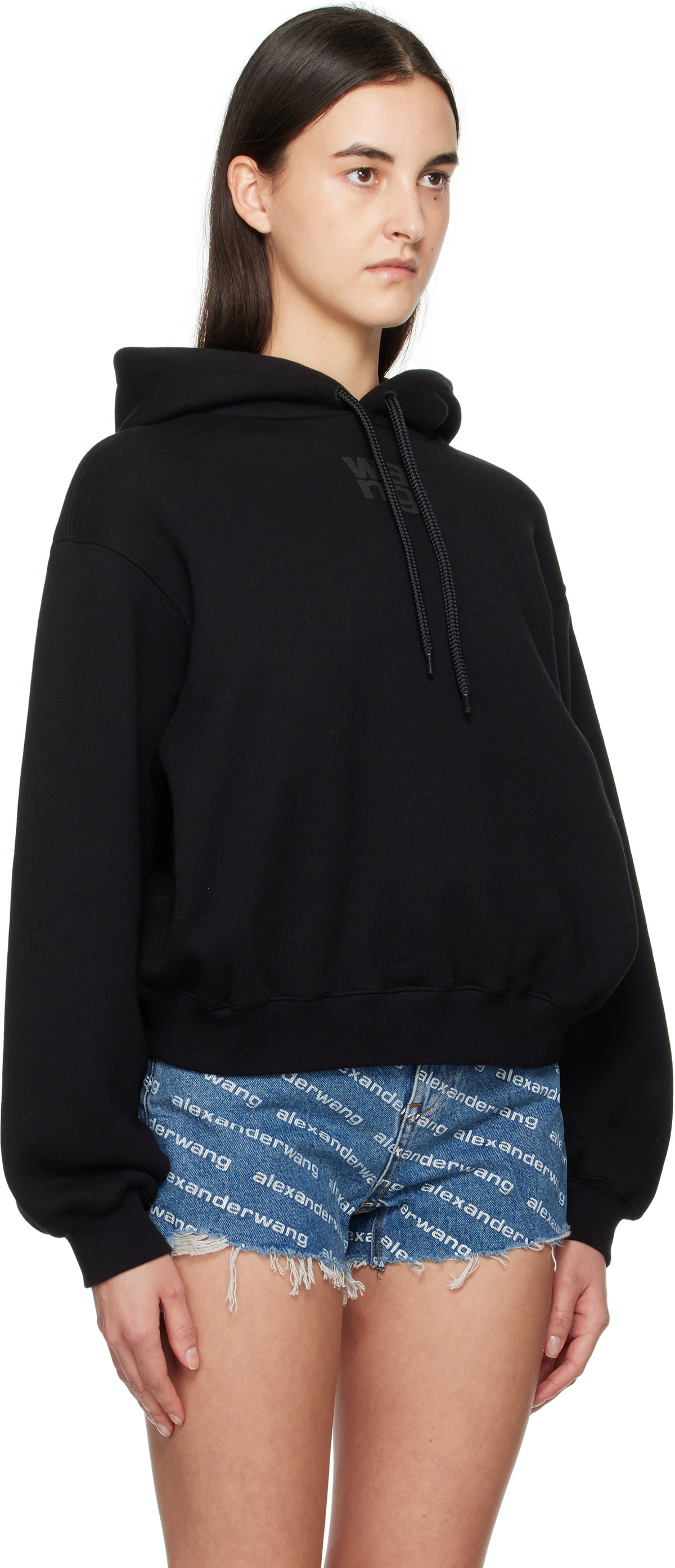alexanderwang.t Black Puff Logo Hoodie