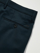 Incotex - Slim-Fit Wool-Blend Twill Trousers - Blue