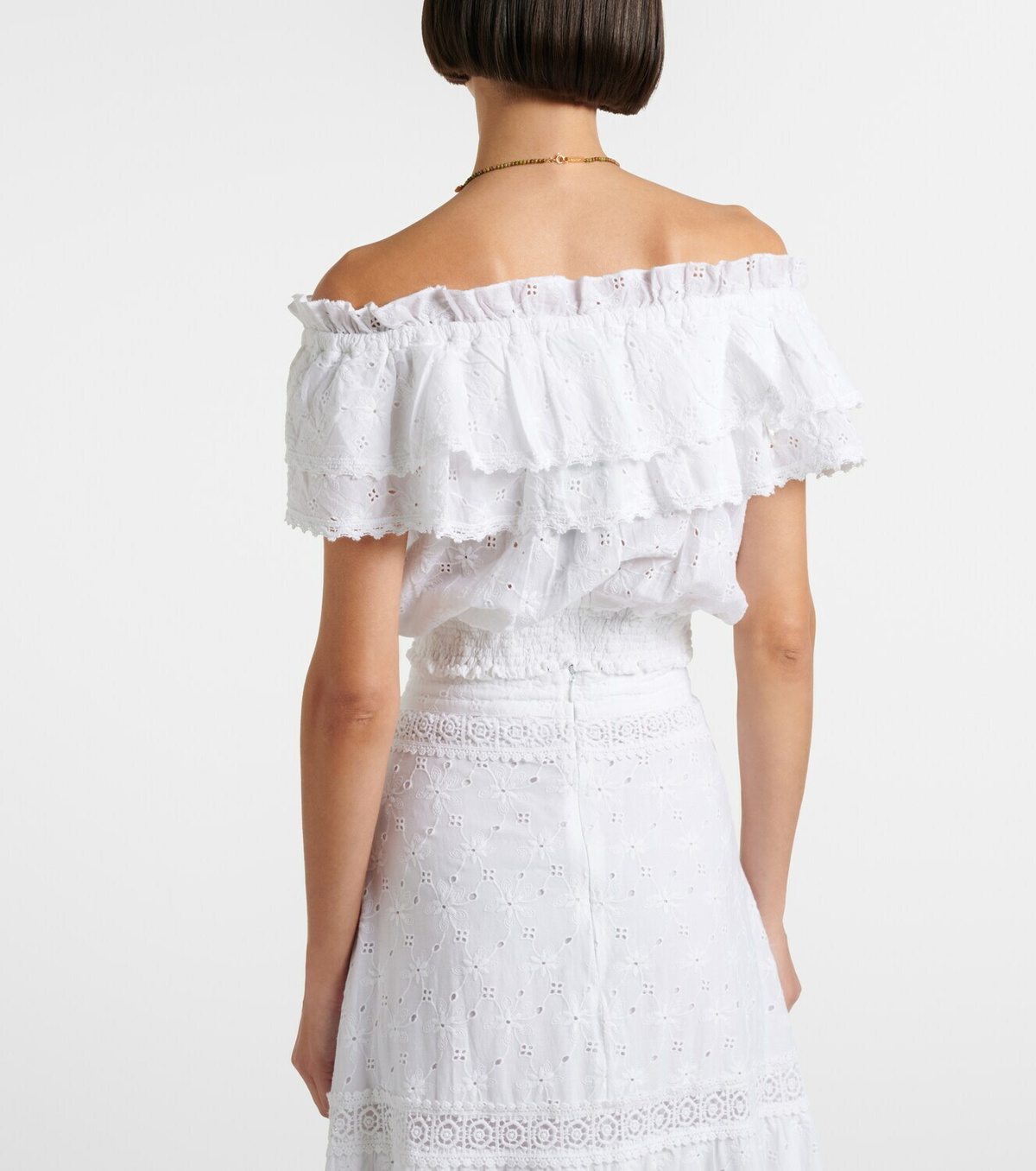 Melissa Odabash Ruth broderie anglaise cotton crop top