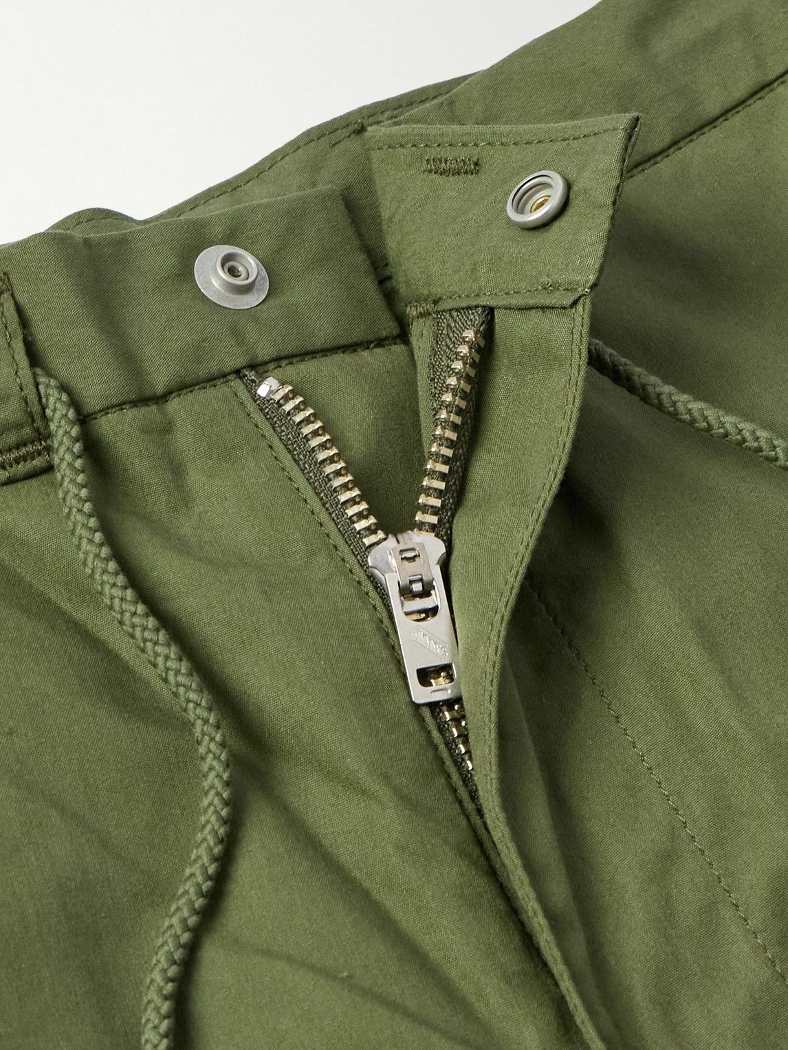 WTAPS - Straight-Leg Logo-Appliquéd Pleated Cotton-Blend