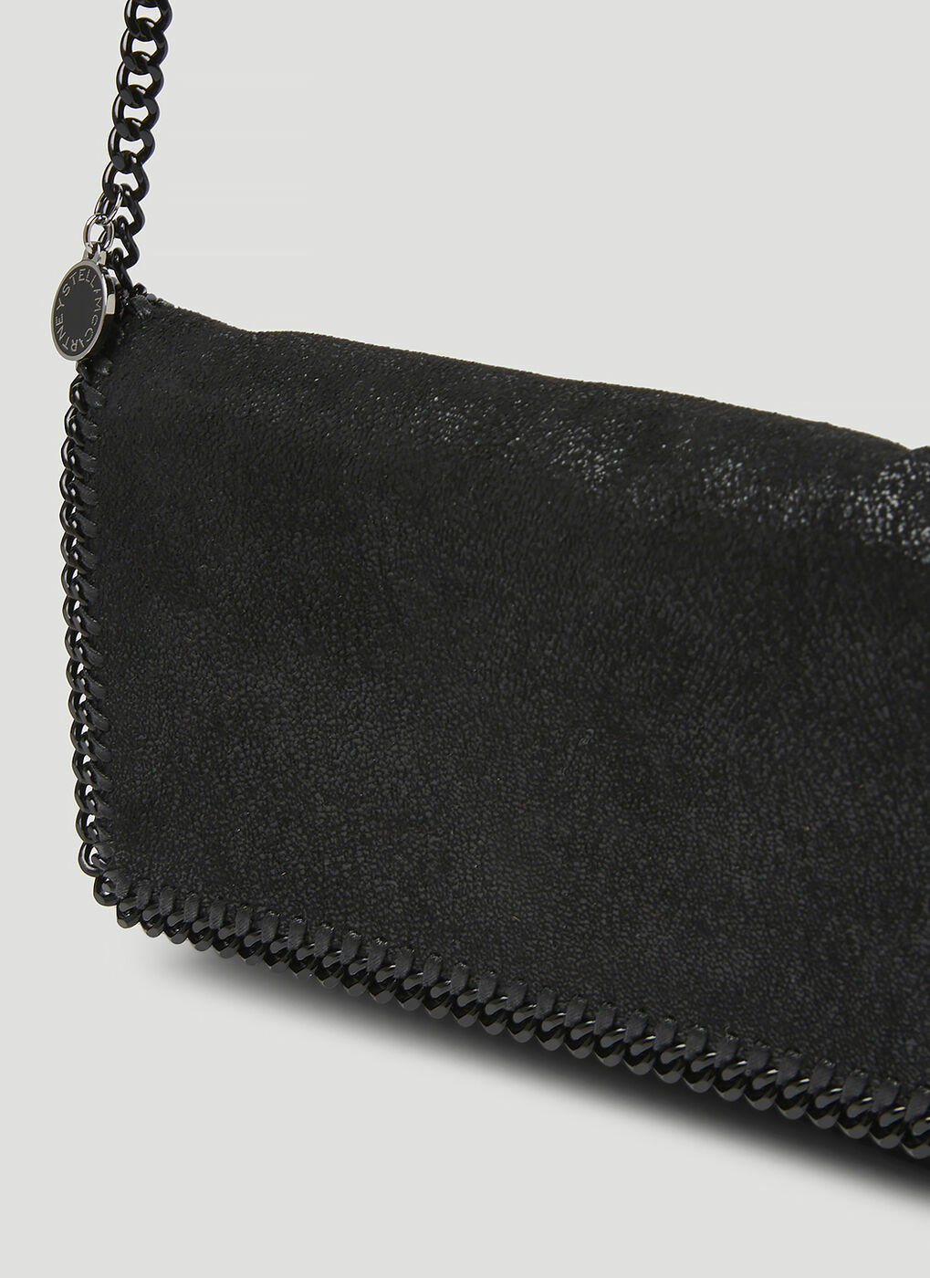 Falabella Fold Over Shoulder Bag in Black Stella McCartney