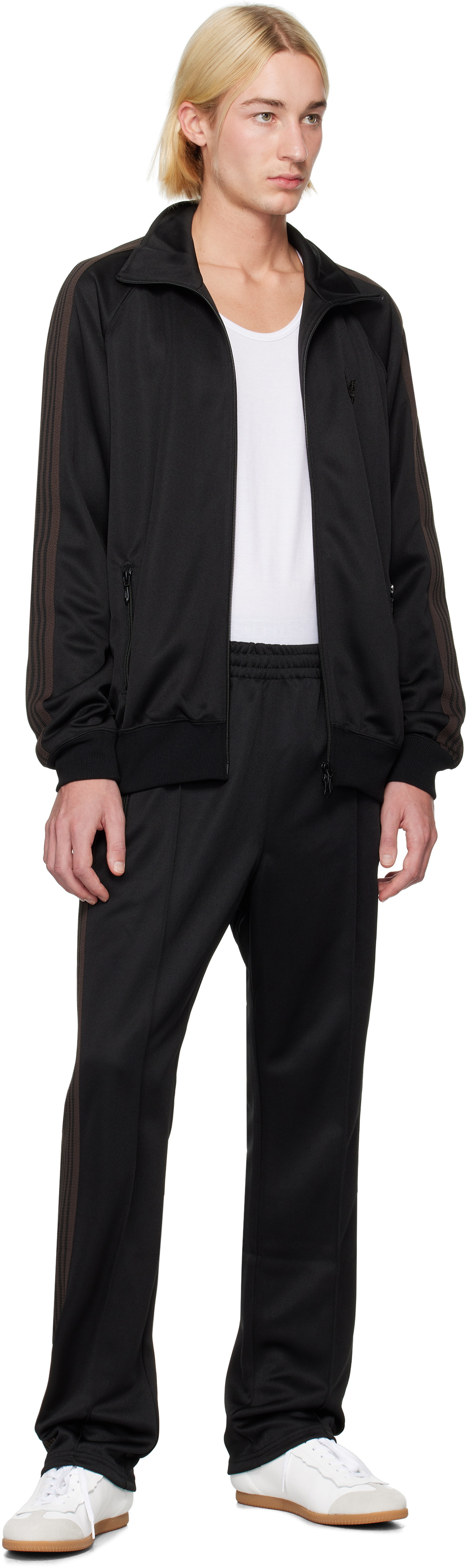 NEEDLES Black Narrow Track Pants Needles