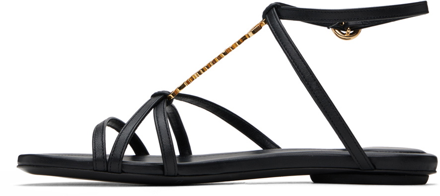 JACQUEMUS Black Les Classiques 'Les sandales Pralu plates' Sandals