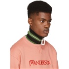 JW Anderson Green Thick Stripe Neck Band