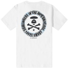 AAPE Men's Universe Bones T-Shirt in White