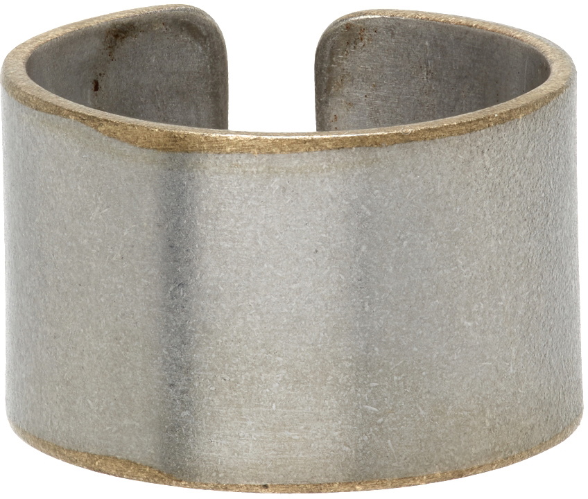 Mm6 Rings Set MM6 Maison Margiela Silver Band Ring Set MM6 Maison Margiela