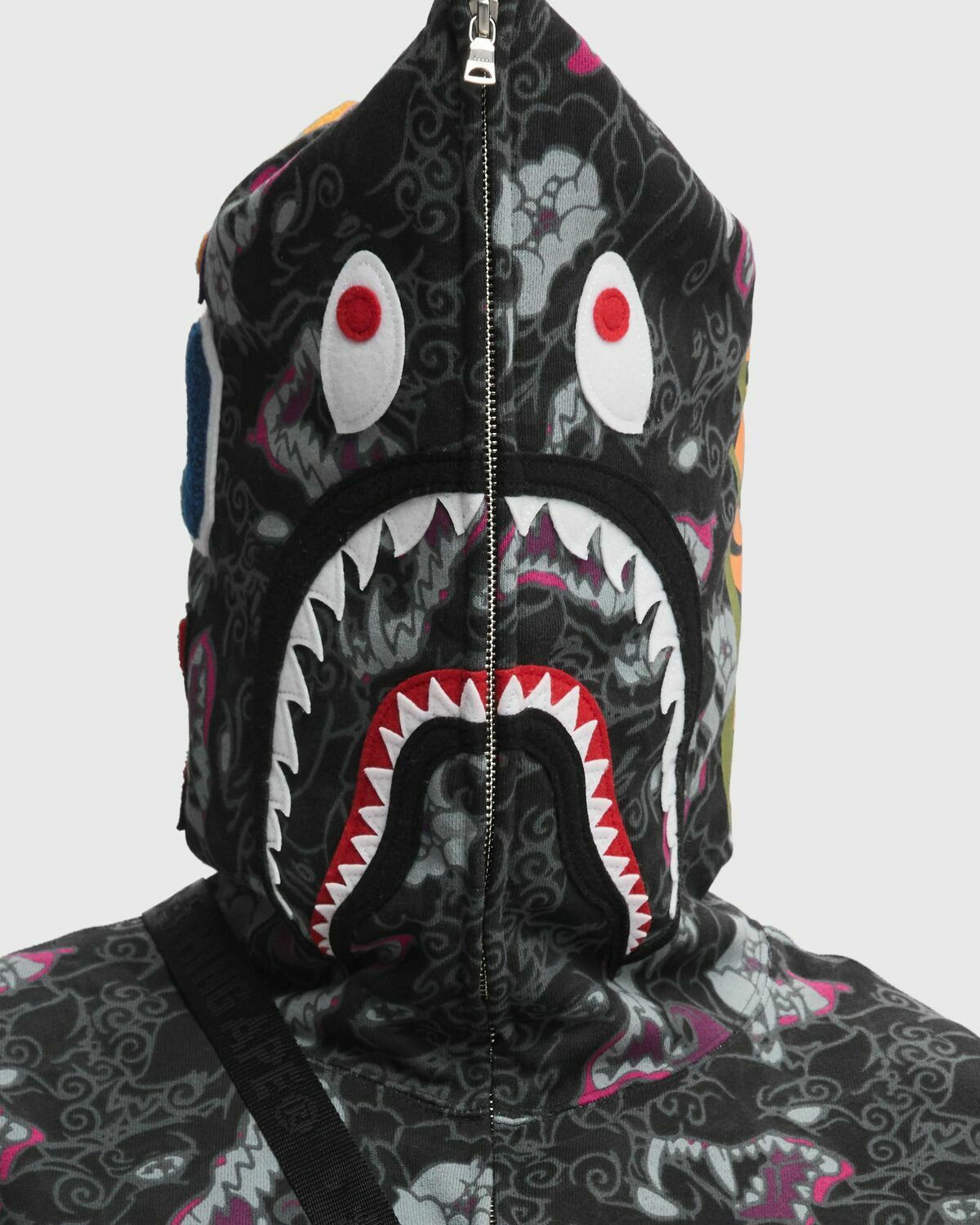 トップス APE JAPANESE TATTOO CAMO SHARK FZ HOODIE Buy A Bathing Ape Japanese Tattoo Camo Shark Fz Hoodie M in