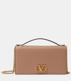 Valentino Garavani VLogo Signature Mini leather wallet on chain