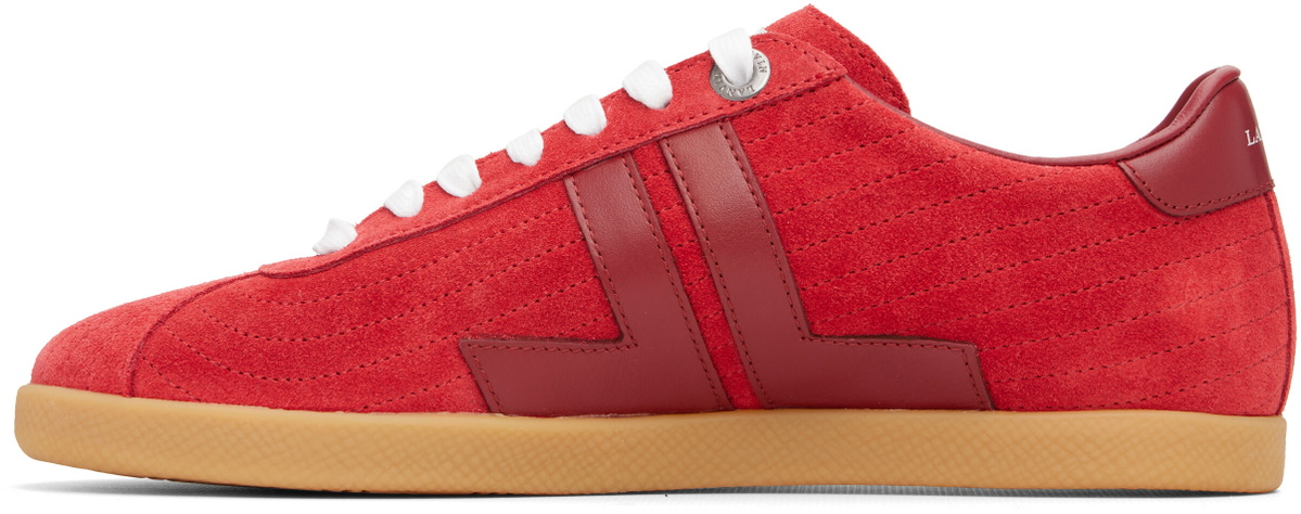 Lanvin Red Glen Full Leather Sneakers