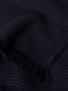 TOM FORD - Frayed Puppytooth Wool Scarf