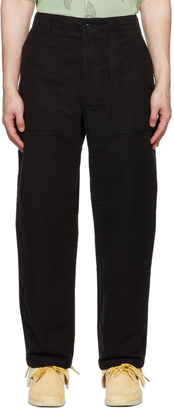 Photo: Engineered Garments Black Fatigue Trousers