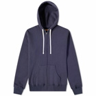 The Real McCoy's Men's 10oz Loopwheel Zip Hoody in Navy