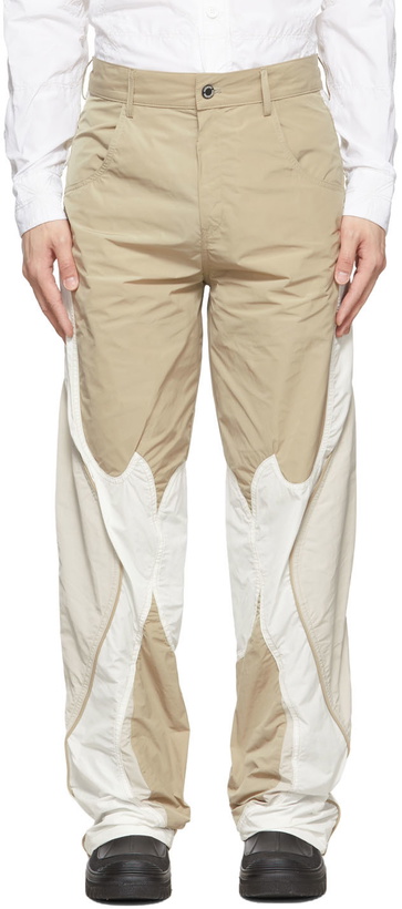 Photo: Kusikohc SSENSE Exclusive Beige Polyester Trousers