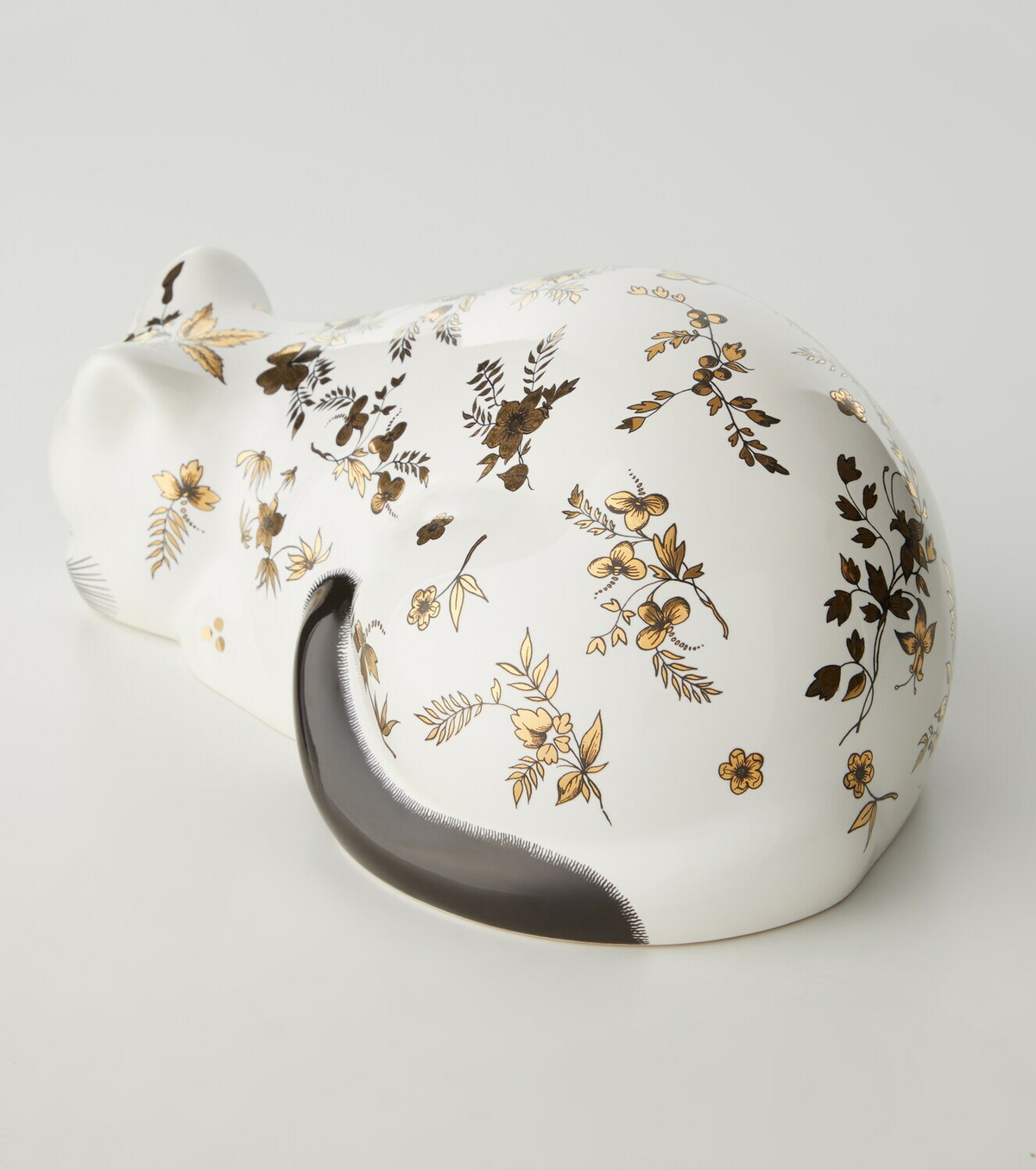 Fornasetti Cat floral ceramic decorative object