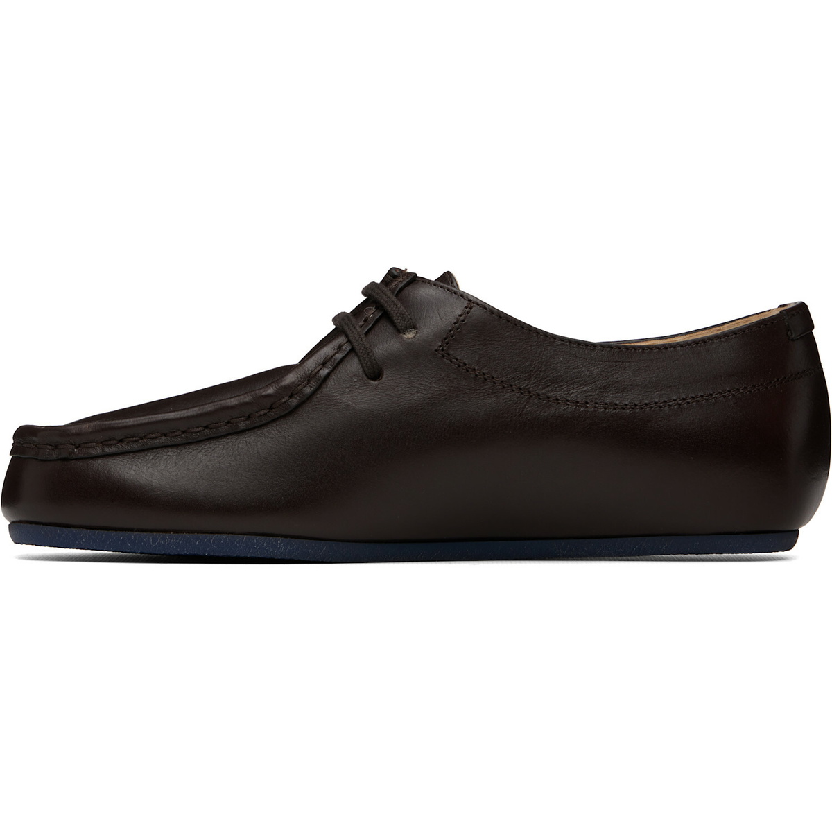 Jil Sander Brown & Blue Hood Lace-Up Derbys