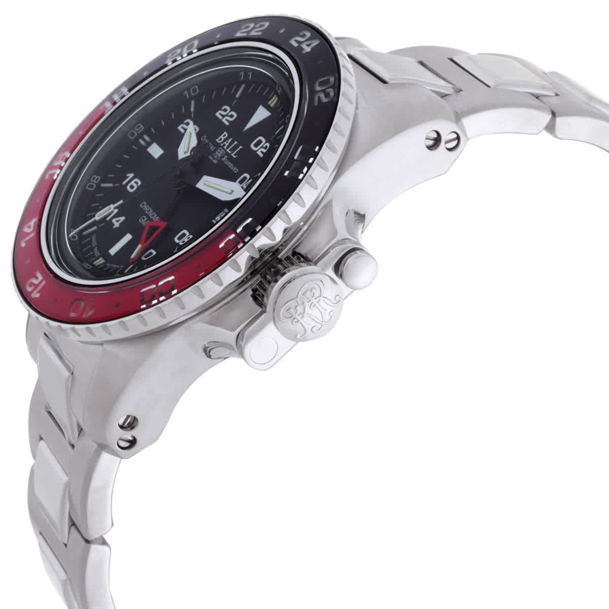 Ball Engineer Hydrocarbon AeroGMT II Automatic Black Dial Coke Bezel Mens Watch DG2118C-S3C-BK