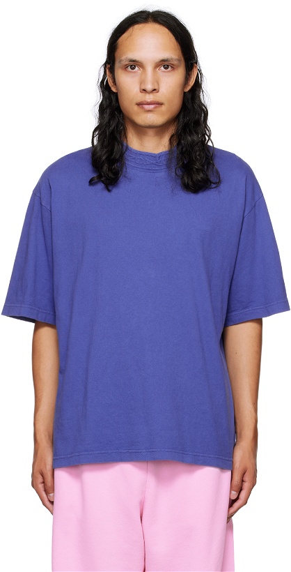 Photo: Acne Studios Blue Embossed T-Shirt