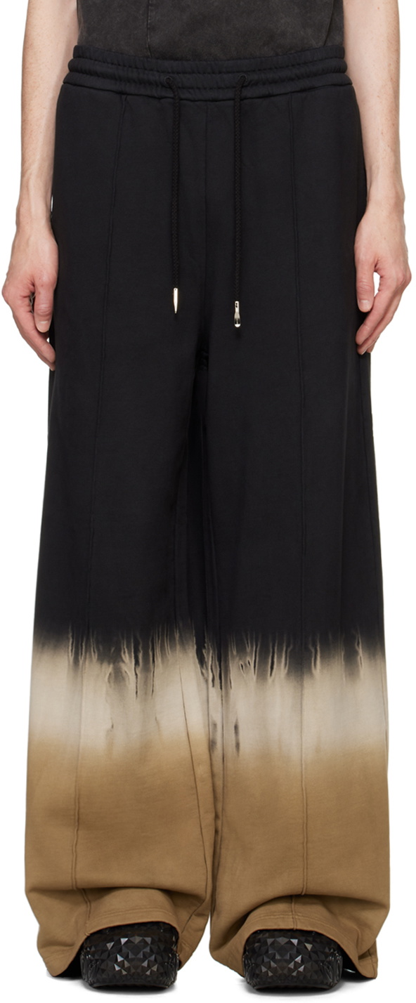 Feng Chen Wang Black Tie-Dye Sweatpants