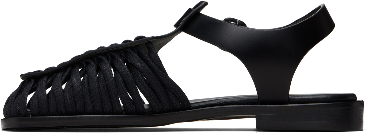 HEREU Black Alaro Sandals