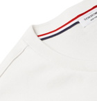 Thom Browne - Printed Grosgrain-Trimmed Cotton-Jersey T-Shirt - Men - White