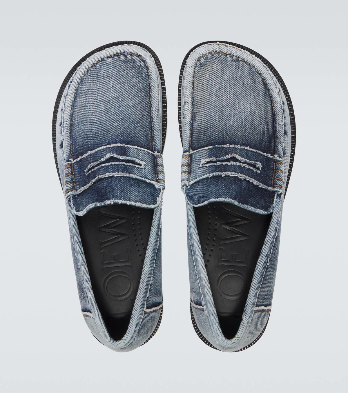 Loewe Campo denim penny loafers Loewe