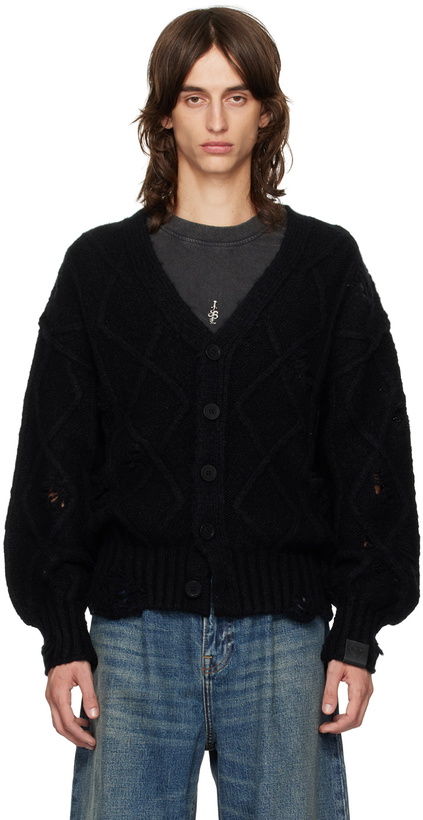 Photo: Stolen Girlfriends Club Black Distressed Altered State Cardigan