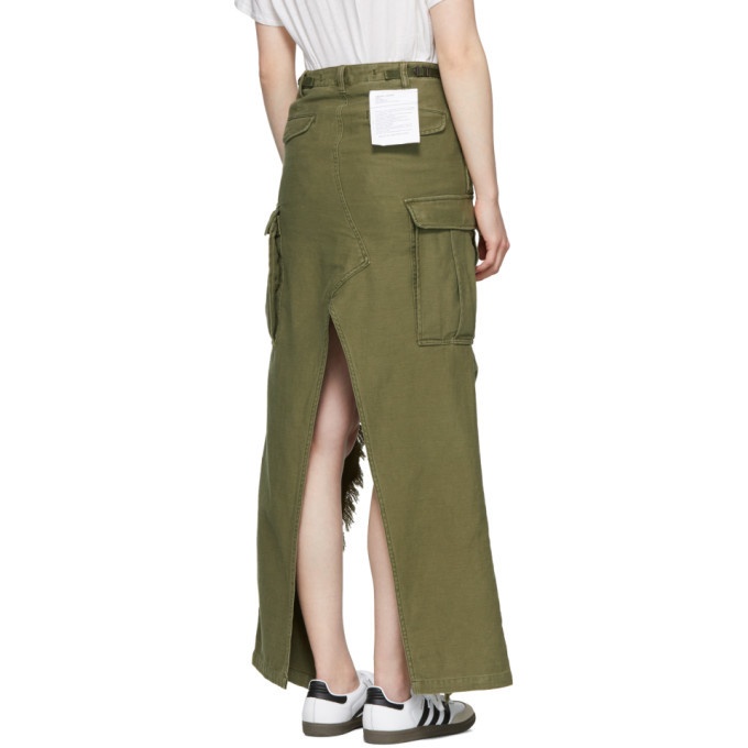 R13 Green Surplus Skirt R13