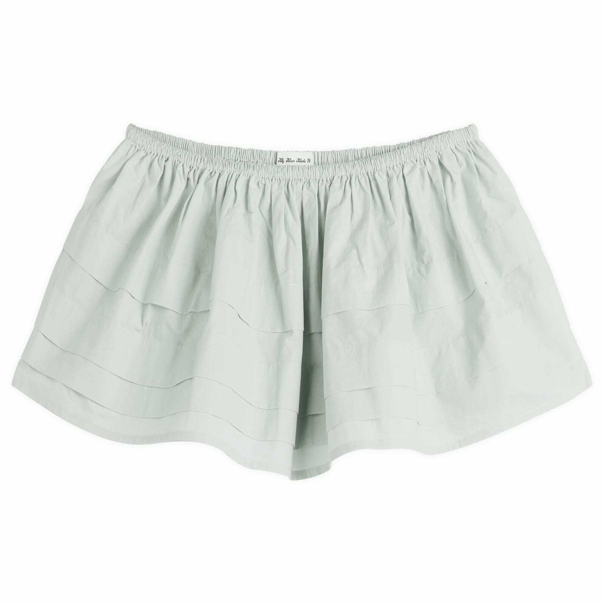 My Mum Made It Women's Pleat Mini Skirt in Mint